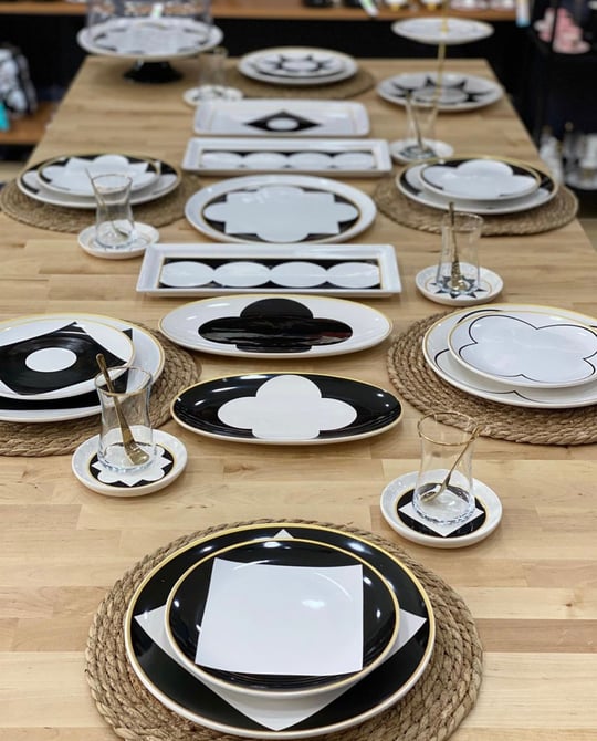 39 Parça Dark Night Serisi Kahvaltı Takımı