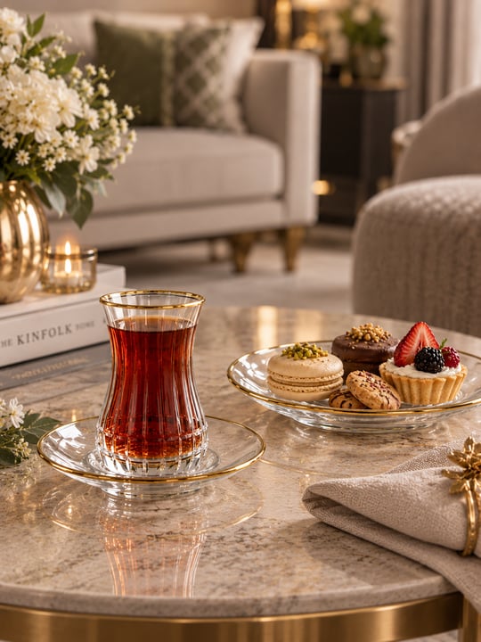 6 Kişilik 12 Parça Lizbon Çay Takımı 