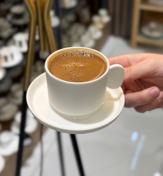 6'lı Cotta Limoges Kahve Fincanı Beyaz 100 ml