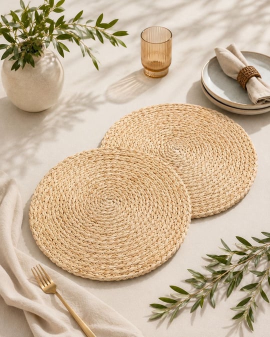 Bambu 2'li 38cm Amerikan Hasır Servis