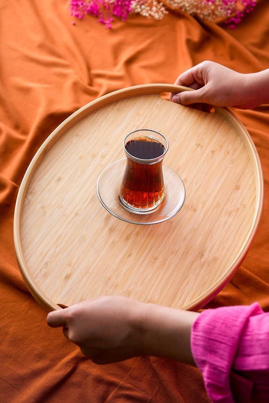 Bambu Sunum Tepsi - 45 cm