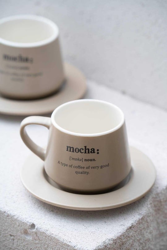 Blush Mocha 2 Kişilik Kahve Fincan Takımı - 200 ml