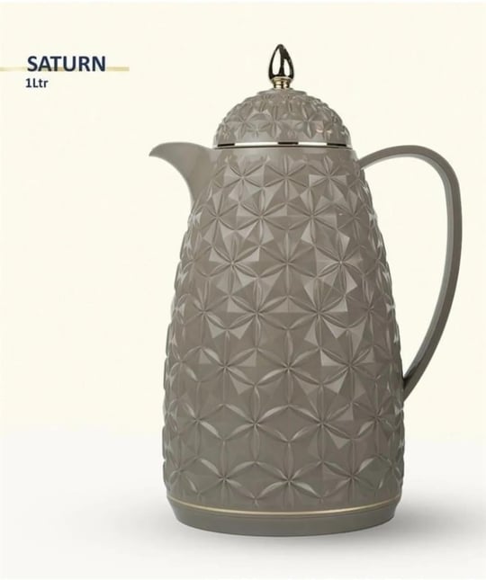 Lüks Çay Su Termos 1 Litre Saturn Kahve