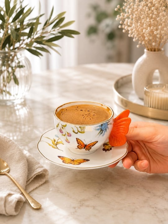 Mikasa Moor Mariposa 6lı Kahve Fincanı Seti 120cc