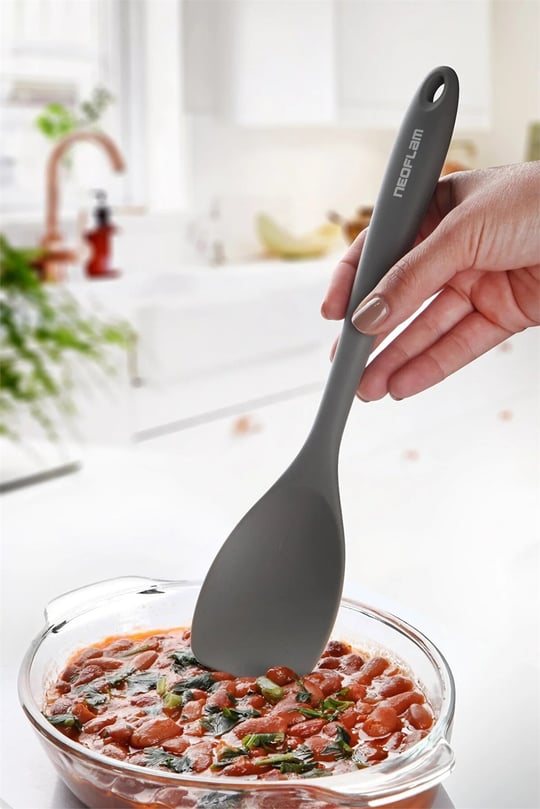 Silikon Derin Spatula Gri