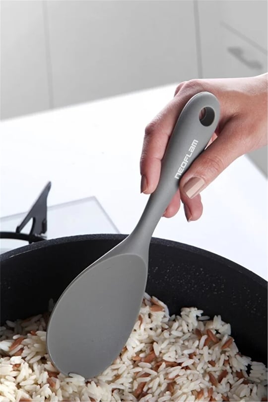 Silikon Pilav Kaşığı Gri