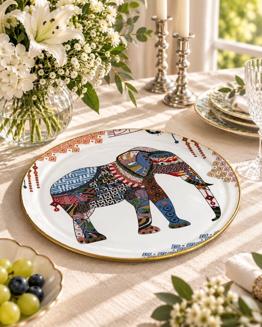 Tarabya Elephant Orta Sunum Tabağı -30cm