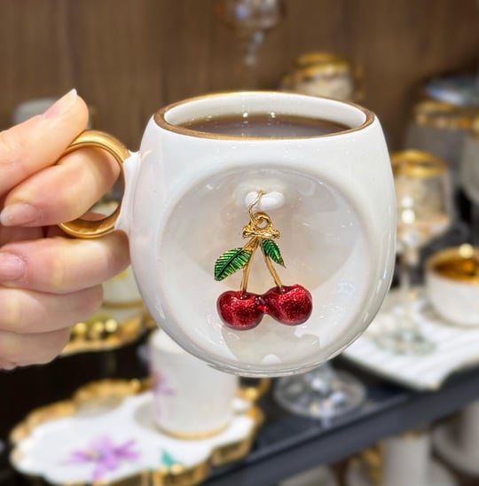 Tekli Lüks Cherry Black Kupa