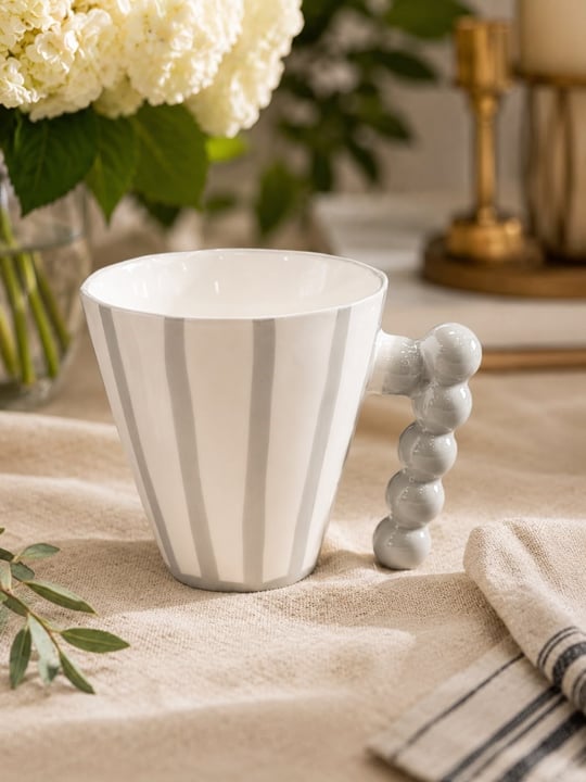 Tekli Porselen Wilder Gray Kupa 295 ml
