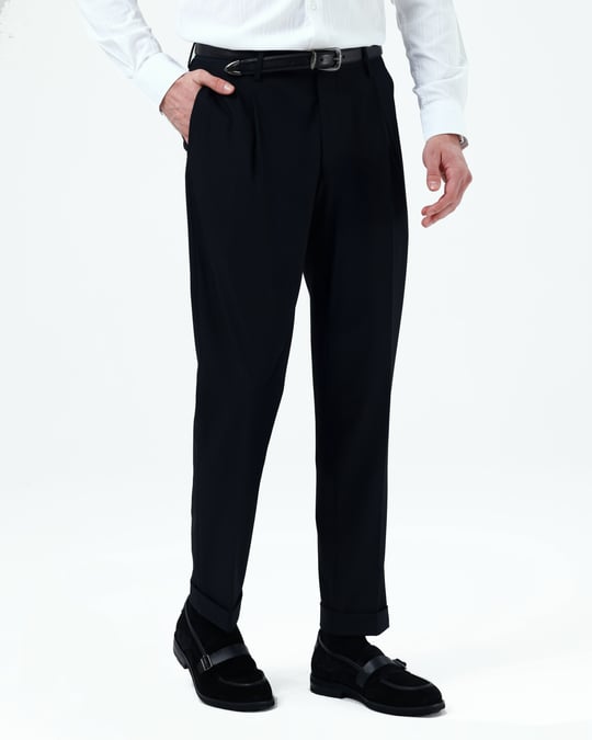 İtalyan stil slim fit erkek kumaş pantolon kahverengi T14565