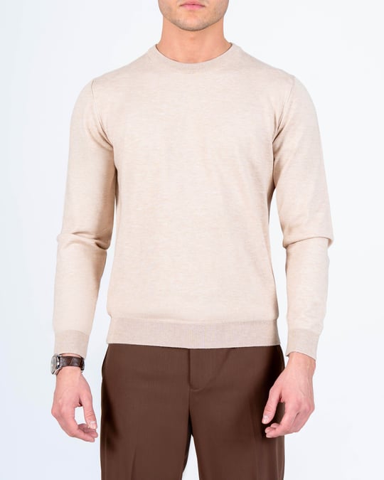 TerziAdemAltun İtalyan stil slim fit bisiklet yaka triko kazak