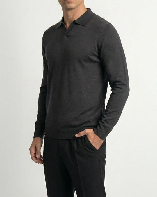 y.t789ページ TerziAdemAltun İtalyan stil slim fit bisiklet yaka triko kazak