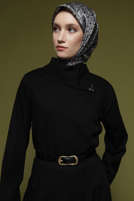 Poplin Tunik Siyah