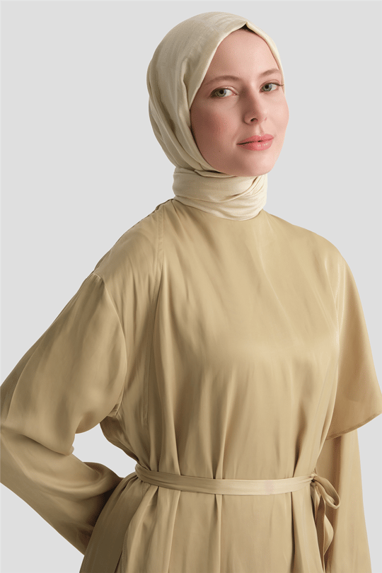  Katmanlı Elbise Haki