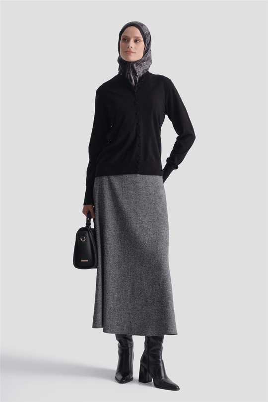 Tüvit Kloş Etek Antrasit 