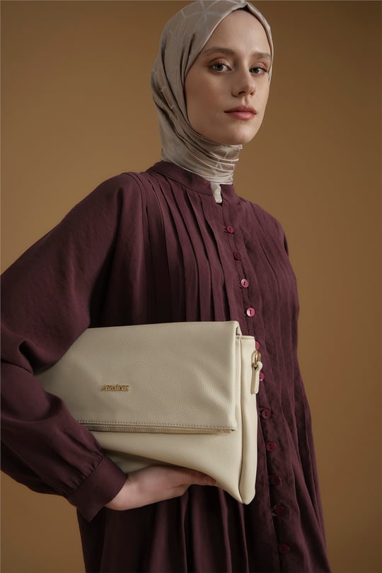 Nervür Detaylı Tunik Bordo