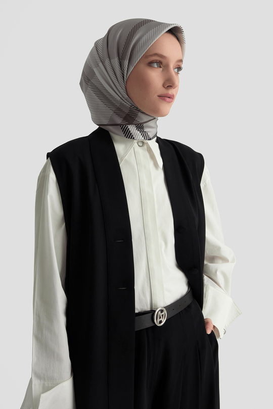 Düğmeli Oversize Yelek Siyah 