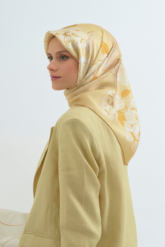 Armine  Saf İpek Twill Eşarp 9509D 07