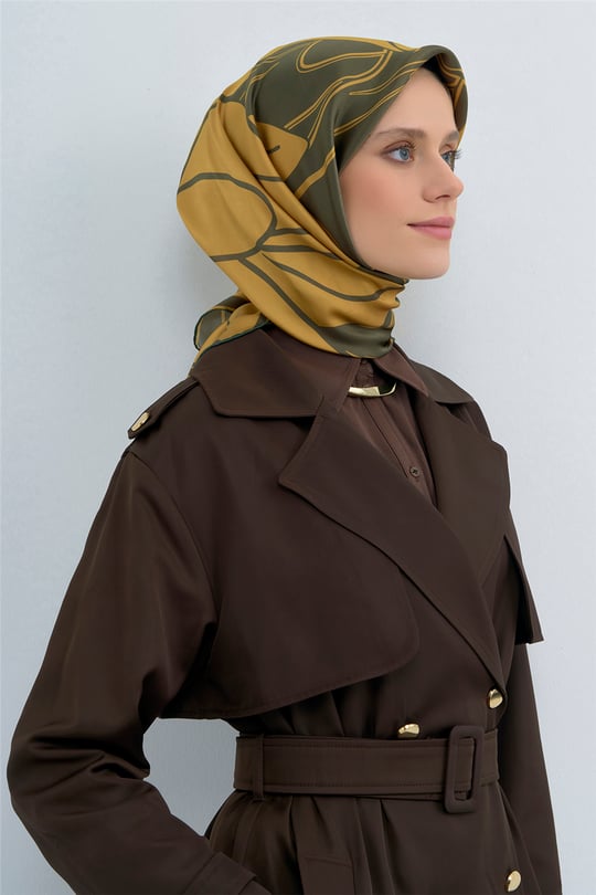 Armine  Saf İpek Twill Eşarp 9553D 84