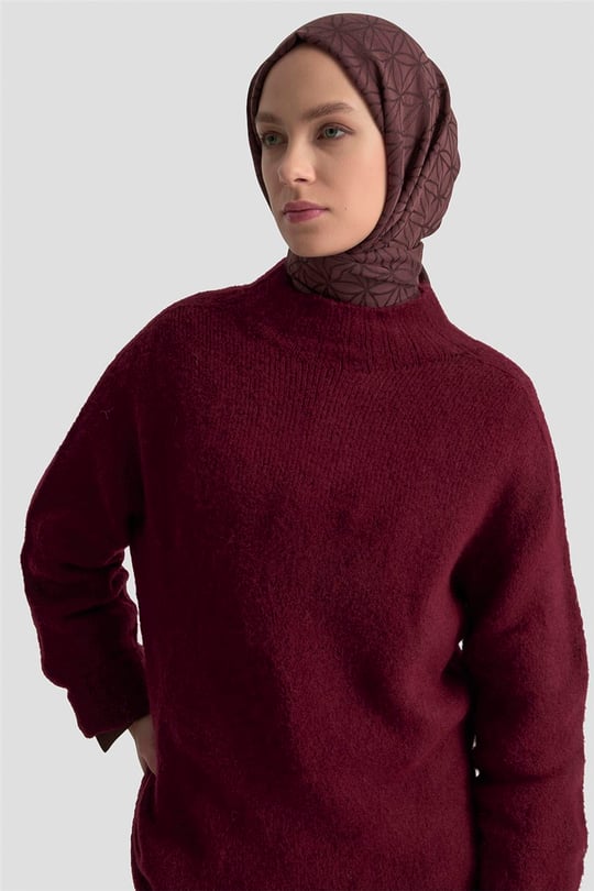 Armine Düz Triko 25KD6001 BORDO