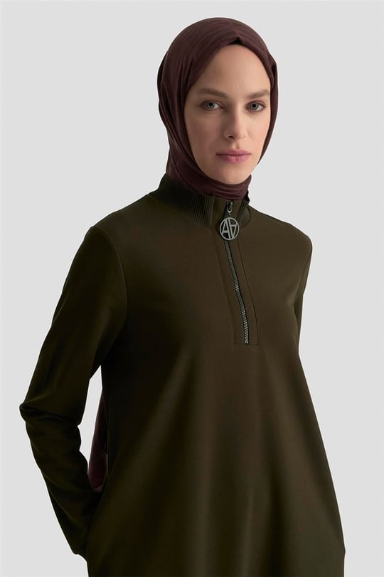 あみ  Armine Tunik ORT412 Acı Kahve | Armine
