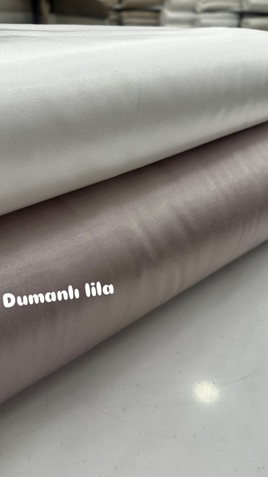 Parlak Pamuk Saten Dumanlı Lila