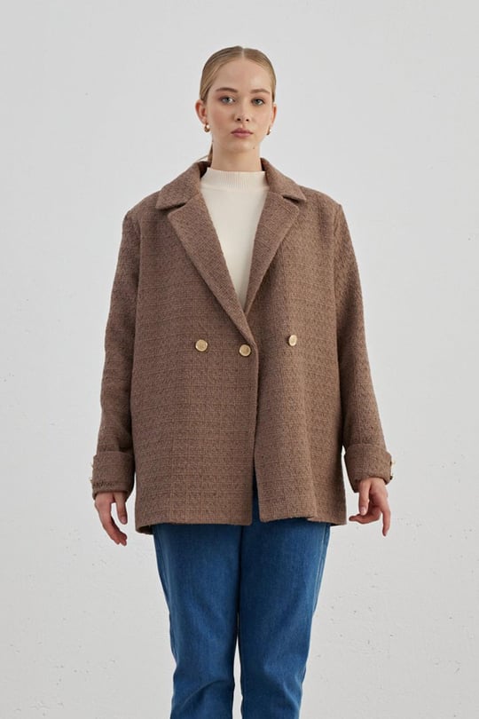 Missemramiss Pr nt Bomber Ceket 3753 Turuncu Mor