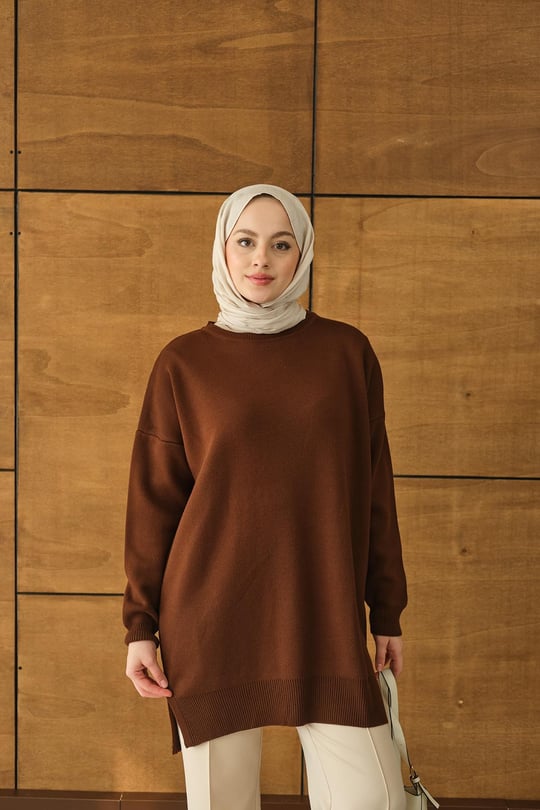 Basic Triko Kahverengi