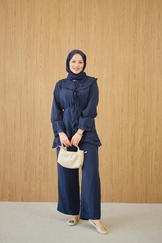 Bel Bağlamalı Takım Lacivert