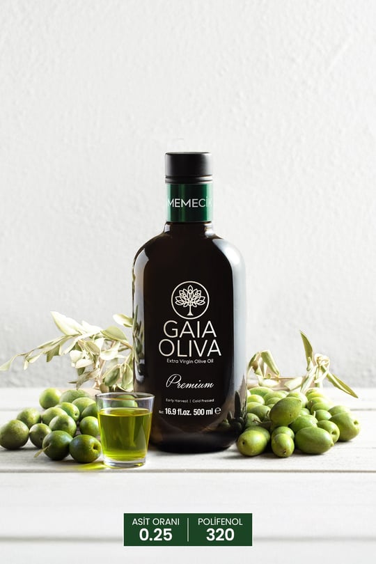 Premium Memecik 500 ml Erken Hasat Natürel Sızma Zeytinyağı