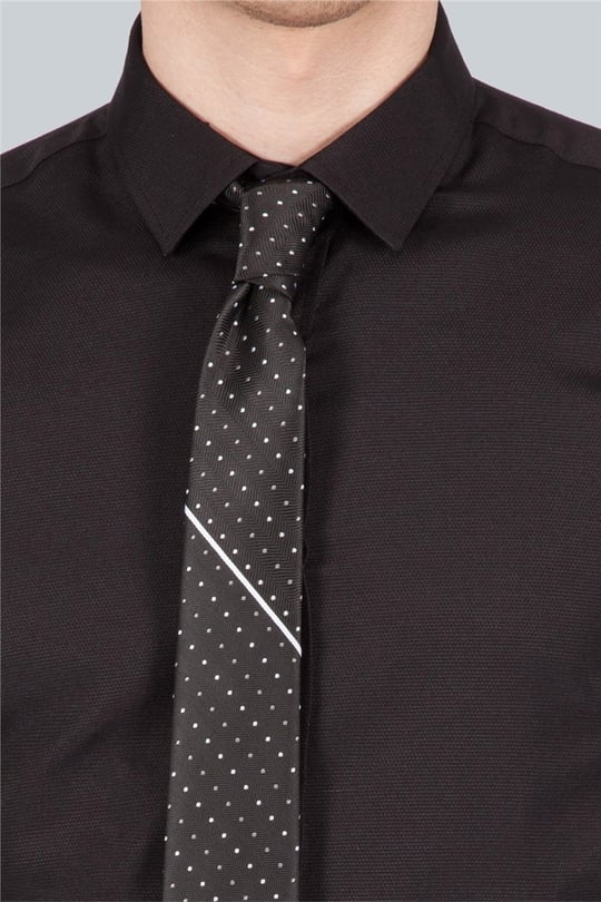 Modern Slim Fit Dar Kesim Armürlü Erkek Gömlek