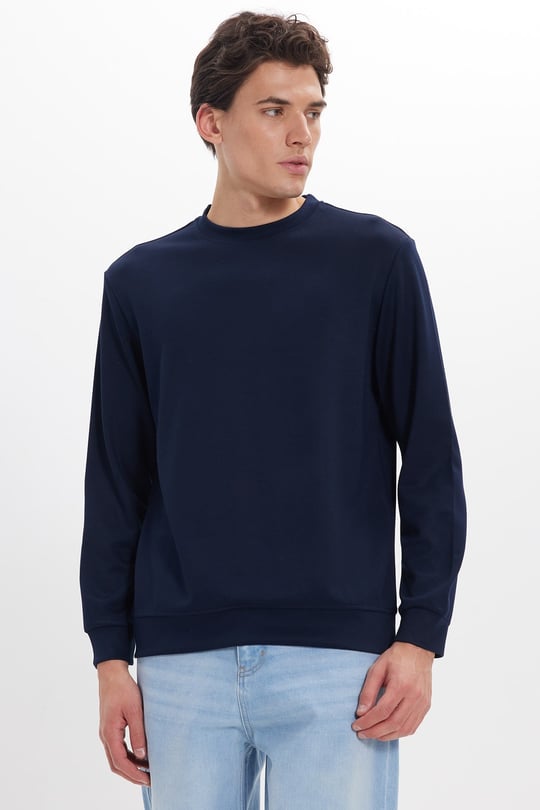 Unisex Dik Yaka Yarım Fermuarlı Polar Sweatshirt - TUDORS