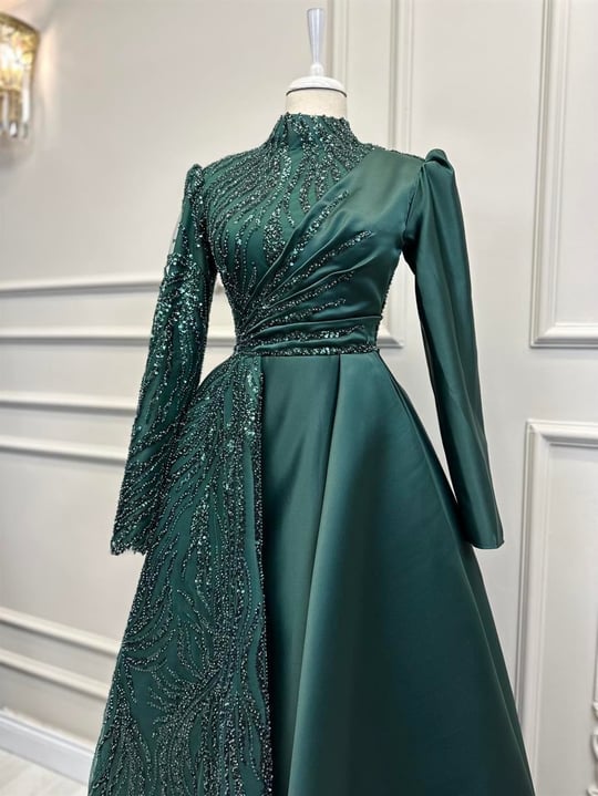 Haute Couture Dress Emerald