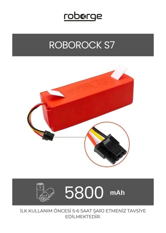 Roborock S7 Robot Süpürge Uyumlu Batarya 5800 mAh - Muadil Ürün