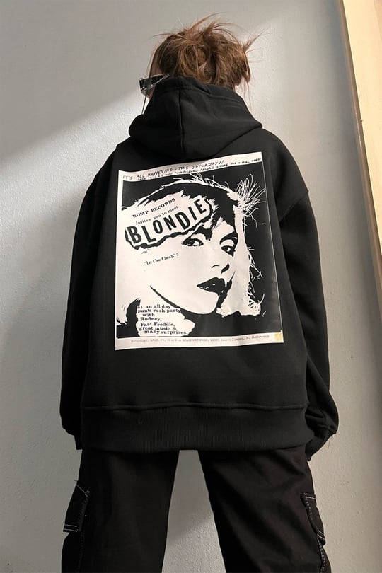 Black Blondie Oversize Sweatshirt