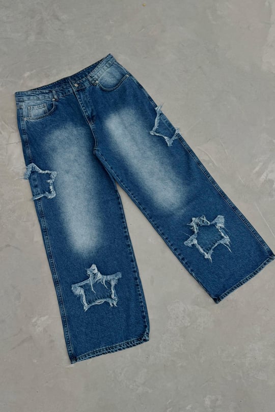 Blue Star Big Size Pantolon