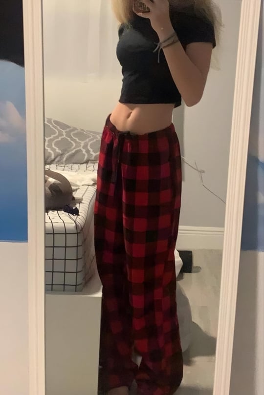 Kırmızı Siyah Ekoseli Thick Eşofman