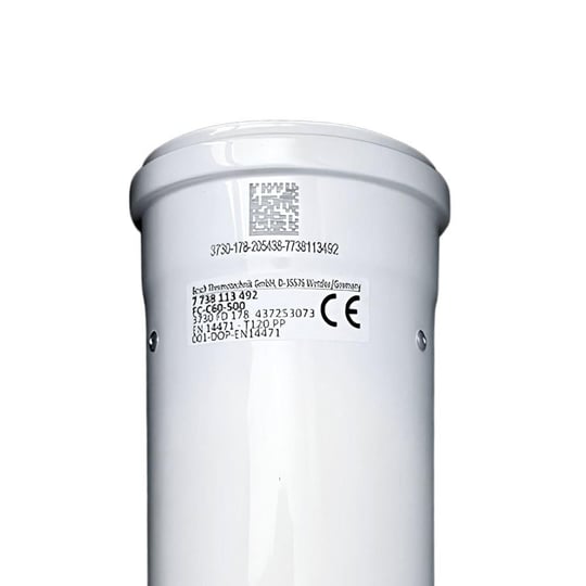 Bosch Baca İlave Borusu 50 cm-Yoğuşmalı