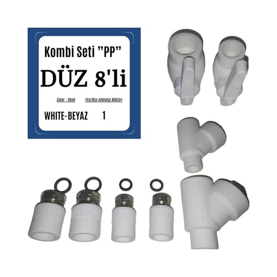 Kalde Hazır Kombi Seti - Düz Kombi Alt Bağlantı Filitre