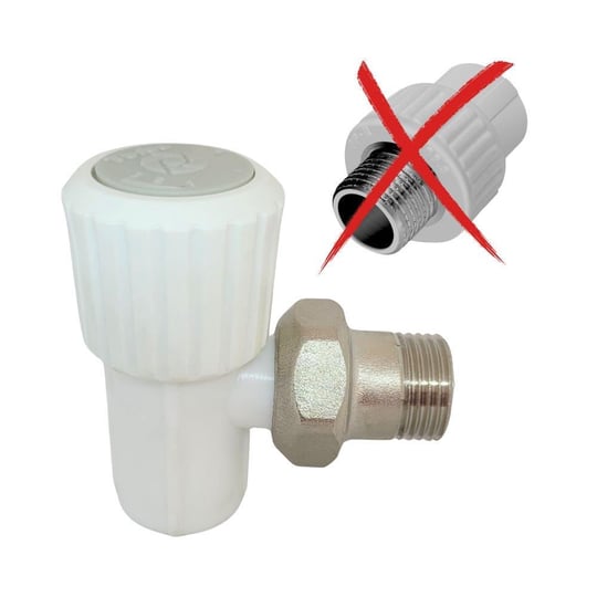 Turbo Plastik Köşe Radyatör Vanası
