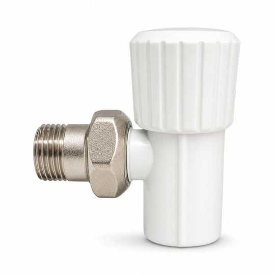 Turbo Plastik Köşe Radyatör Vanası