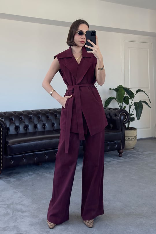 Keten Kuşaklı Takım- BORDO