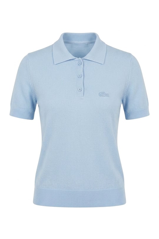 Polo Yaka Marka Bluz- MAVİ