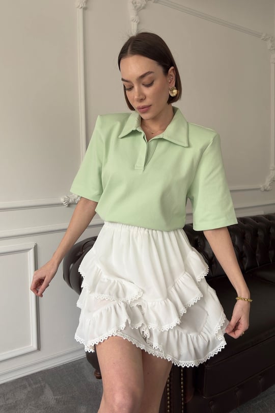 Polo Yaka Tshirt- MİNT