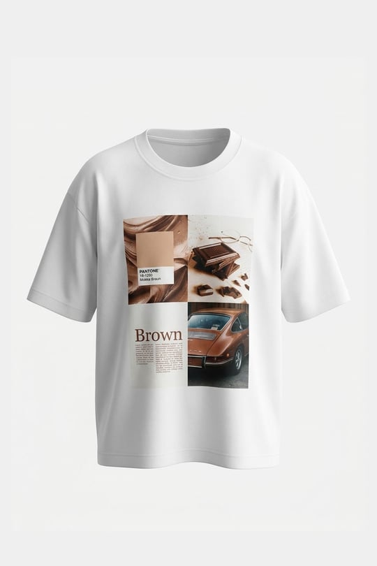 Premium Yeni Sezon Baskılı T-Shirt- EKRU