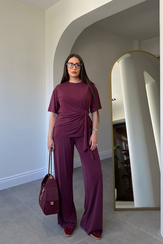 Yeni Sezon Bağlama Detaylı Premium Takım- BORDO