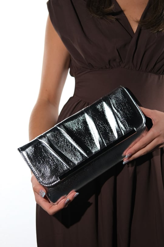 132-441-3-GUMUS441 Gümüş Kadın Clutch Çanta