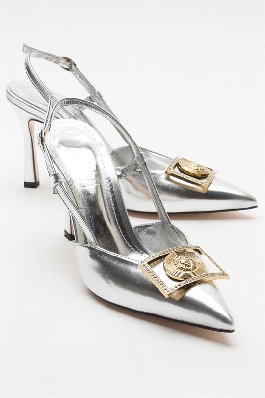 KLEO Gümüş Kadın Topuklu Ayakkabı