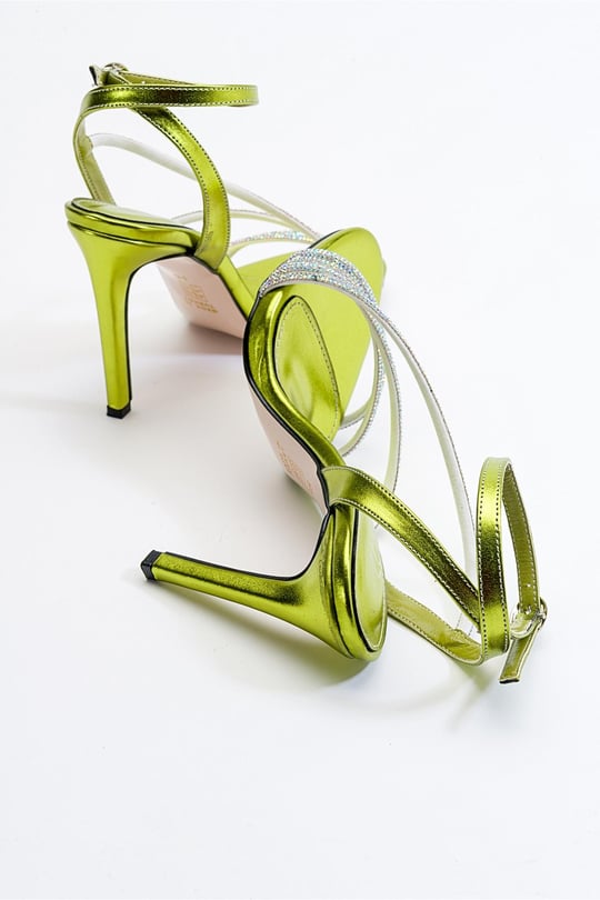 LEEDY Yeşil Kadın Topuklu Ayakkabı