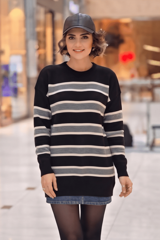 Siyah Çizgili Kazak
